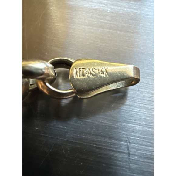 Midas 14k Gold Bracelt 5 Grams - Picture 3 of 3